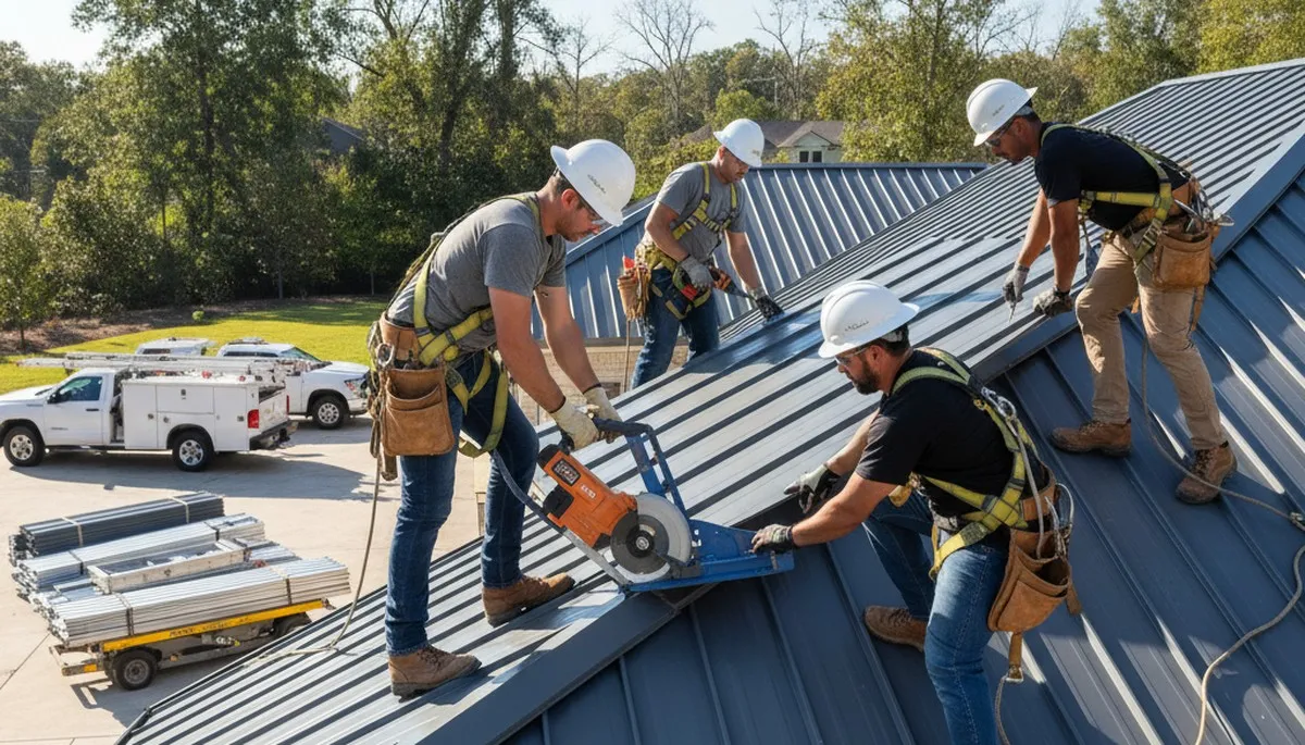 Metal roofing installation in Raleigh, NC for durable home weather protection
